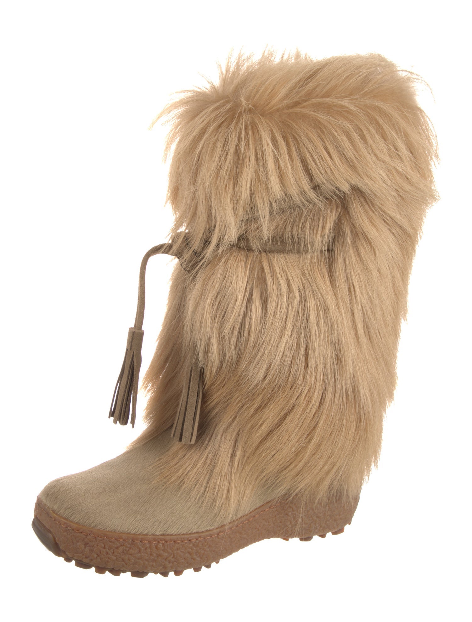 Pajar Ponyhair Lace-Up Boots