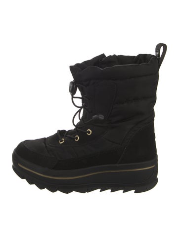 Pre-owned Pajar Suede Snow Boots In Black