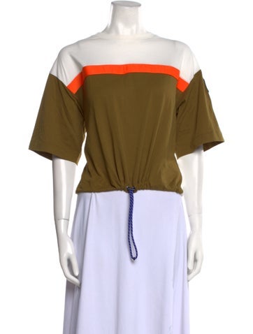 Parajumpers Tops Bateau Neckline Short Sleeve Crop Top S