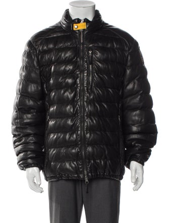 Parajumpers Lamb Leather Puffer Coat