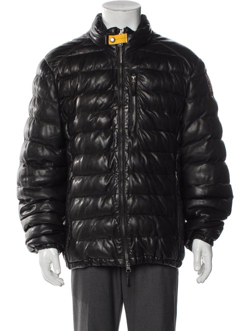 Parajumpers Lamb Leather Puffer Coat