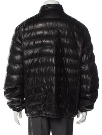 Parajumpers Lamb Leather Puffer Coat