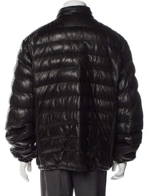 Parajumpers Lamb Leather Puffer Coat