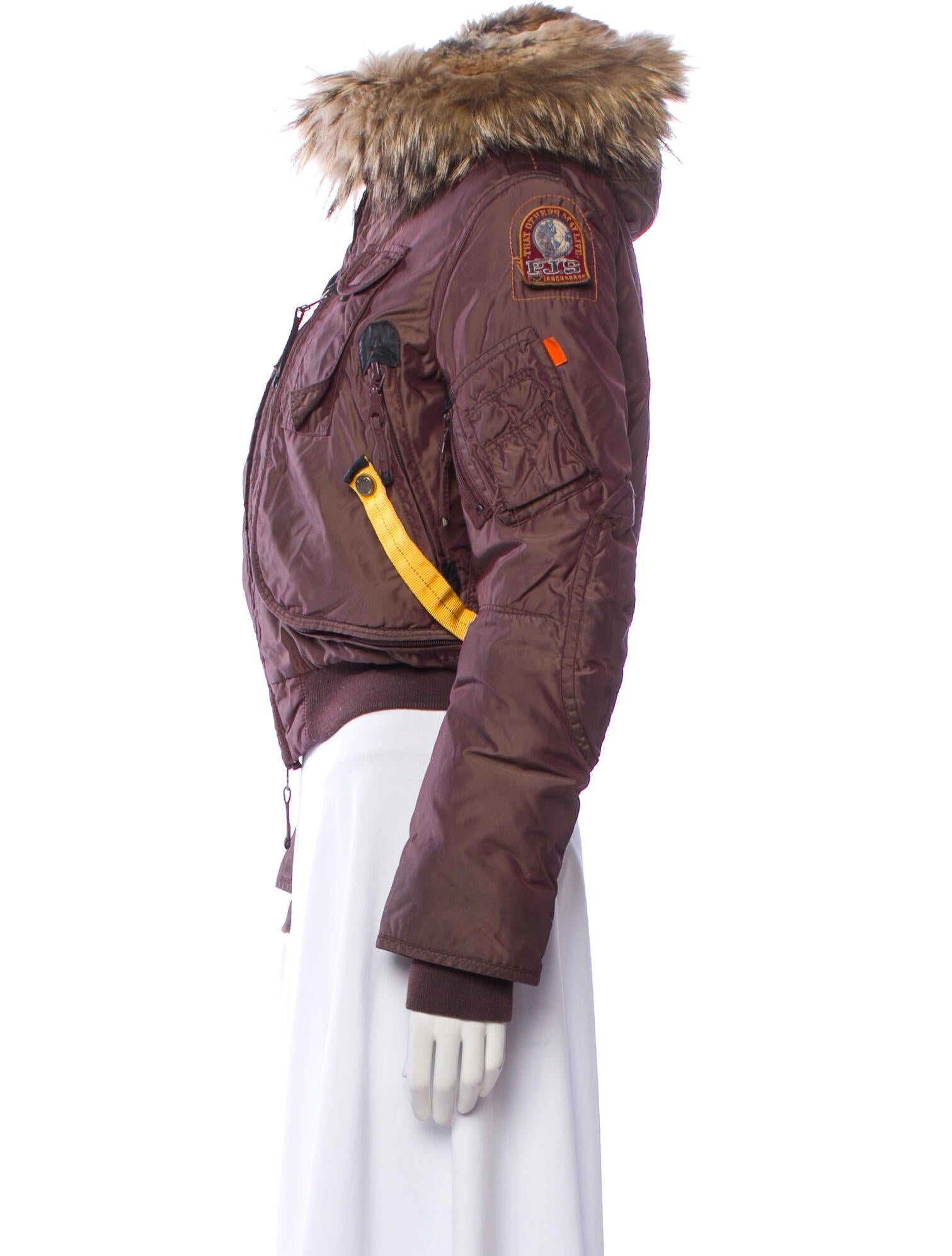 Parajumpers Nylon Colorblock Pattern Bomber Jacket