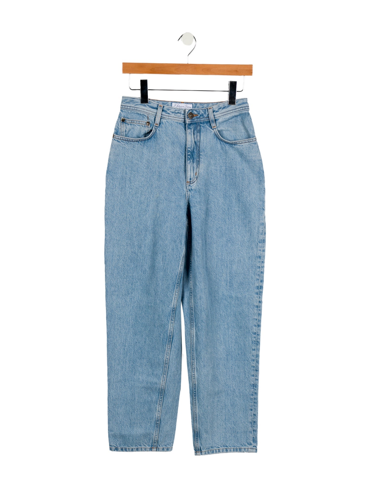 P. Johnson High-Rise Straight Leg Jeans