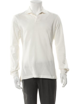 P. Johnson Collar Long Sleeve Polo Shirt