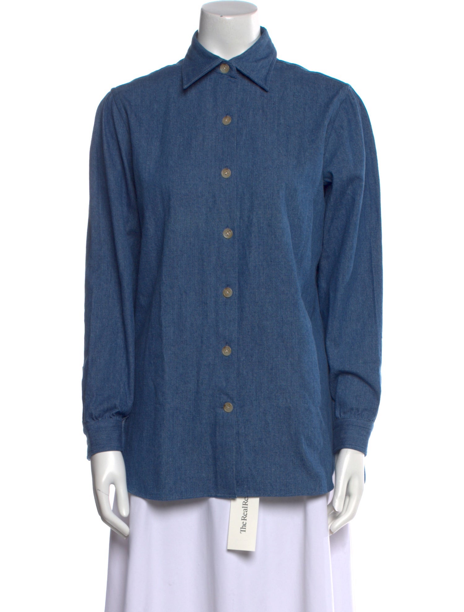 P. Johnson Long Sleeve Button-Up Top