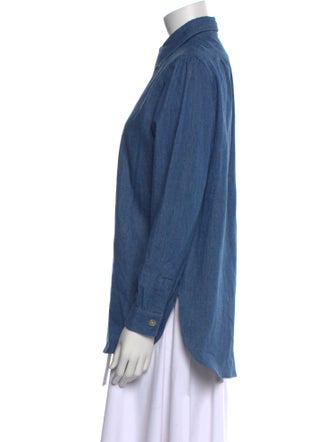 P. Johnson Long Sleeve Button-Up Top