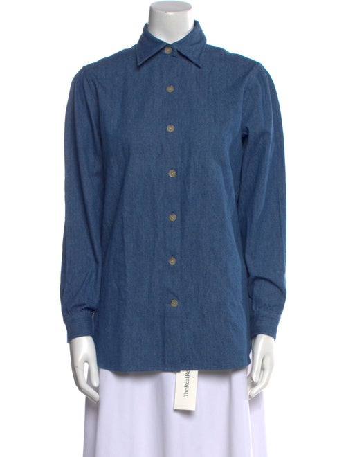 P. Johnson Long Sleeve Button-Up Top