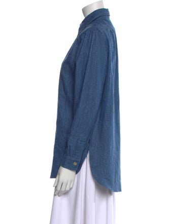 P. Johnson Long Sleeve Button-Up Top