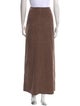 P. Johnson Faux Leather Long Skirt