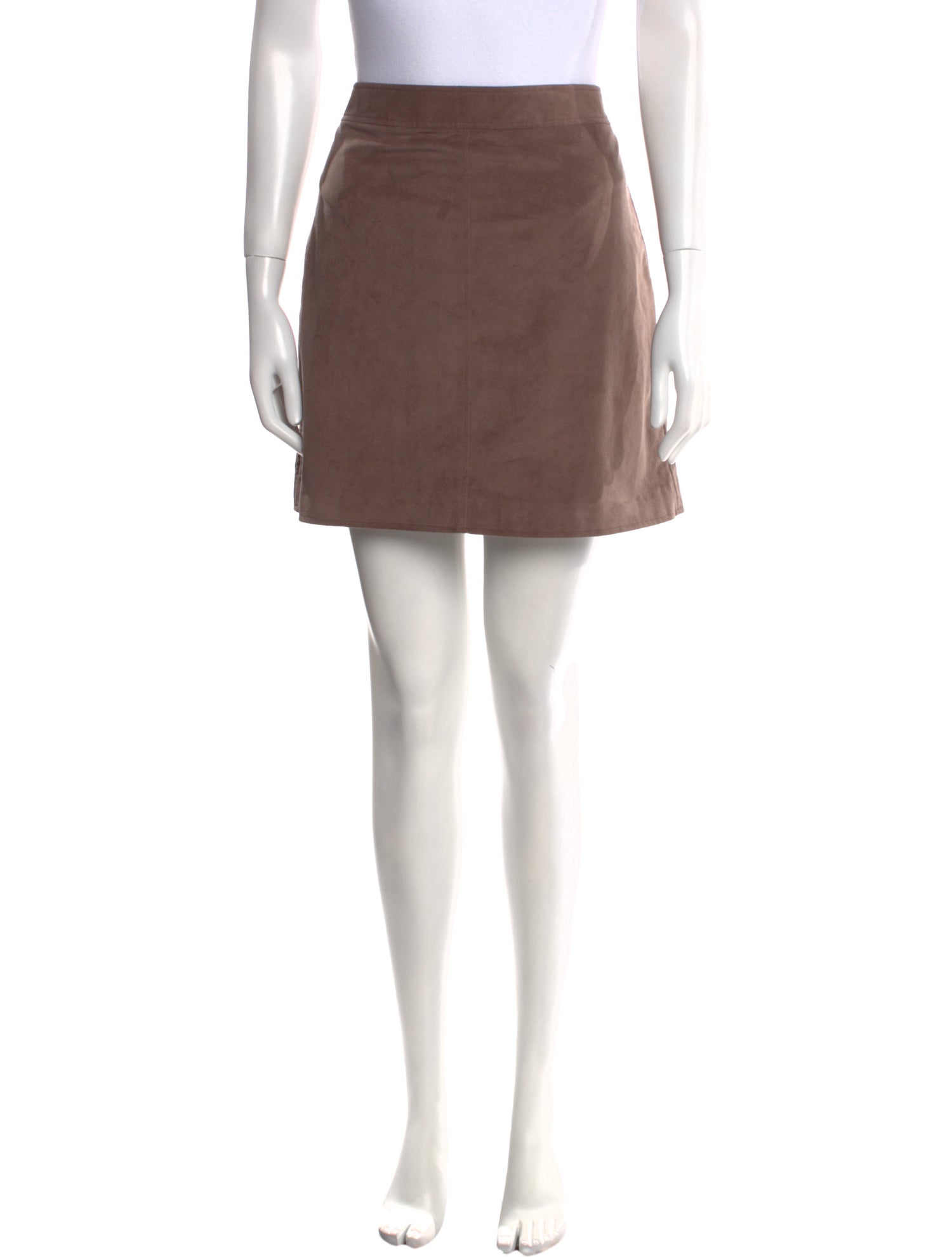 P. Johnson Faux Leather Mini Skirt