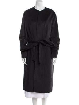 P. Johnson Faux Leather Trench Coat