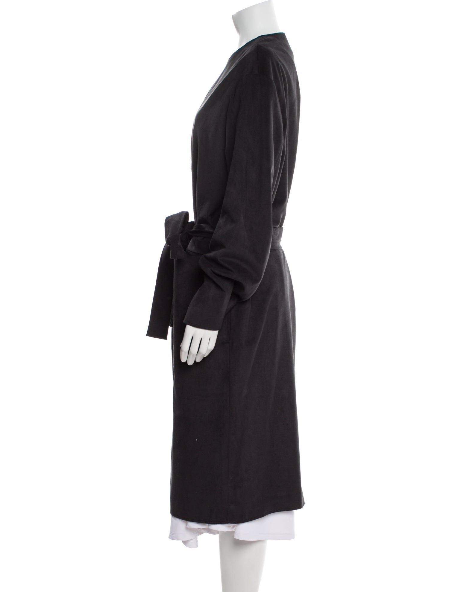 P. Johnson Faux Leather Trench Coat