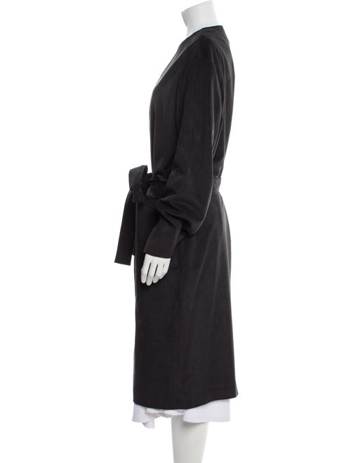 P. Johnson Faux Leather Trench Coat