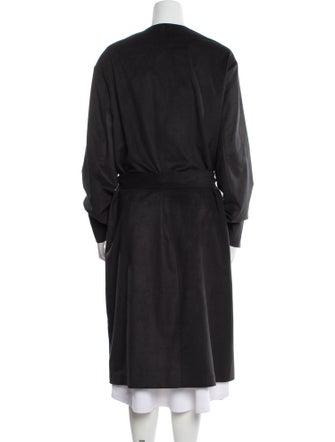 P. Johnson Faux Leather Trench Coat