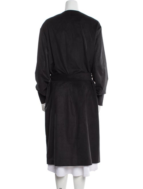 P. Johnson Faux Leather Trench Coat