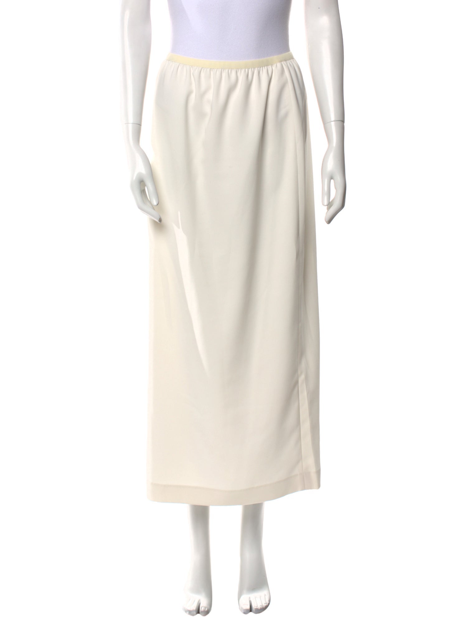 P. Johnson Grosgrain Trim Midi Length Skirt