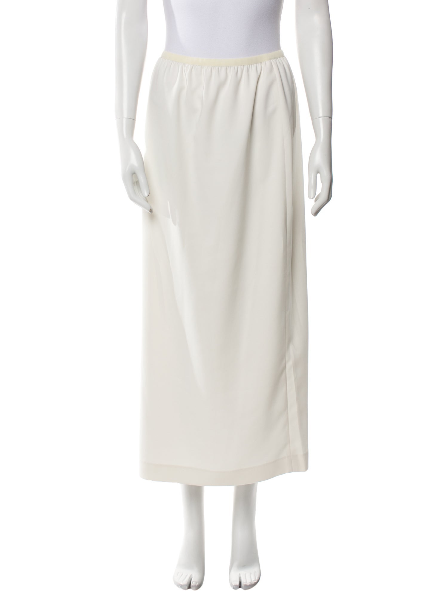 P. Johnson Grosgrain Trim Midi Length Skirt