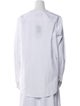 P. Johnson V-Neck Long Sleeve Button-Up Top