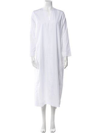 P. Johnson V-Neck Long Dress