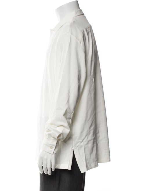 P. Johnson V-Neck Long Sleeve Polo Shirt