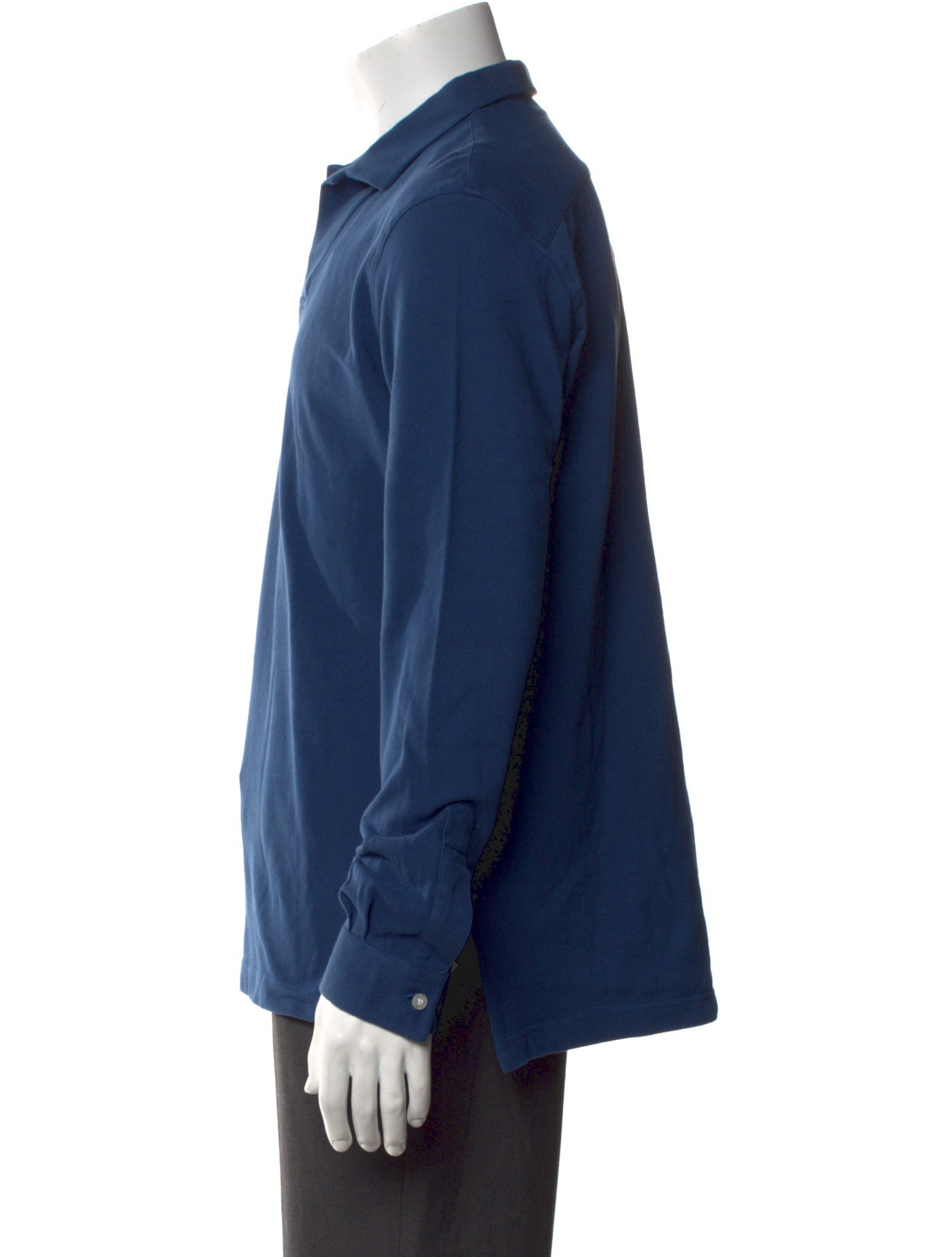 P. Johnson V-Neck Long Sleeve Polo Shirt