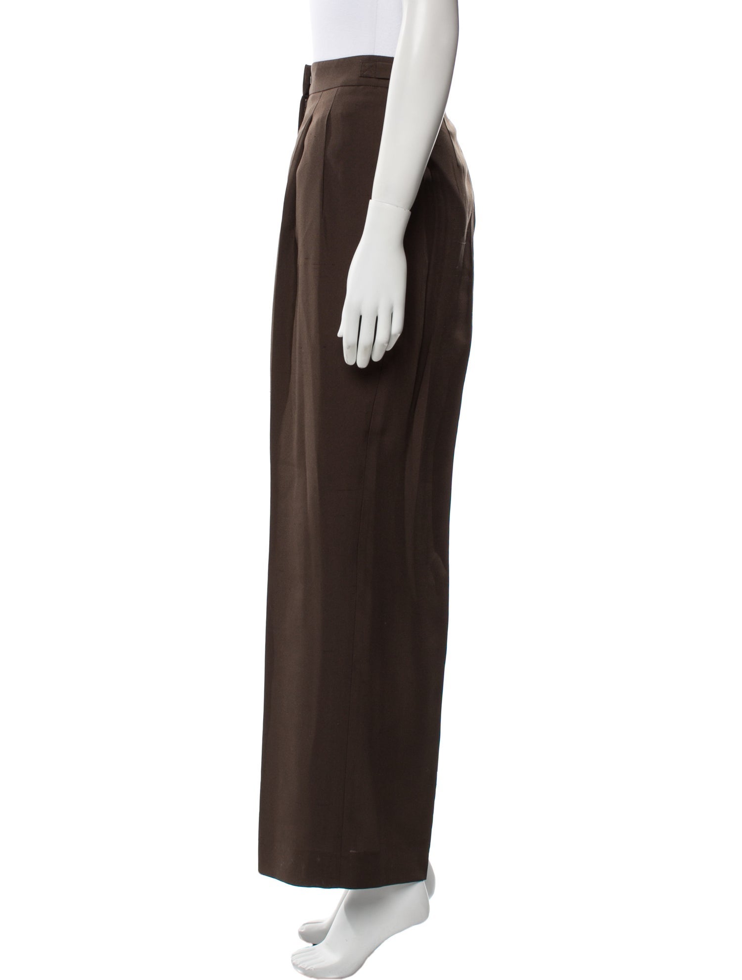 P. Johnson Silk Wide Leg Pants