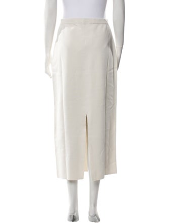 P. Johnson Silk Midi Length Skirt