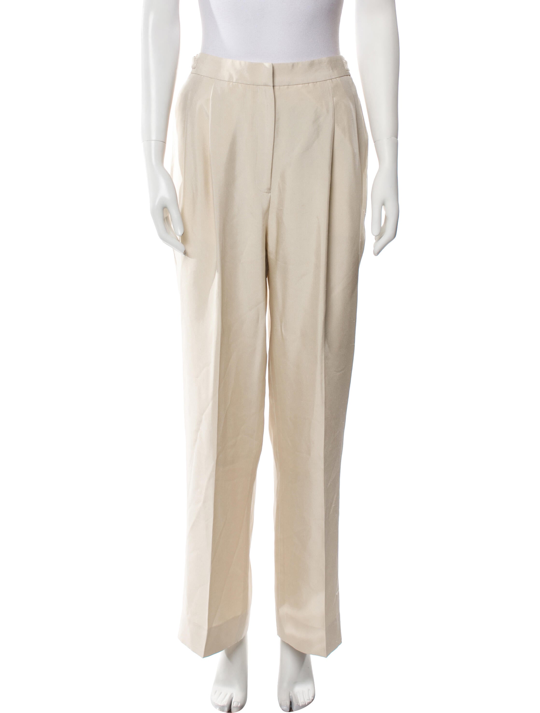 P. Johnson Silk Wide Leg Pants