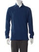 P. Johnson V-Neck Long Sleeve Polo Shirt