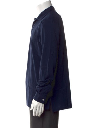 P. Johnson V-Neck Long Sleeve Polo Shirt