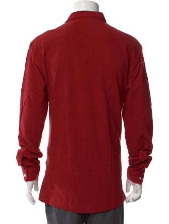 P. Johnson V-Neck Long Sleeve Polo Shirt