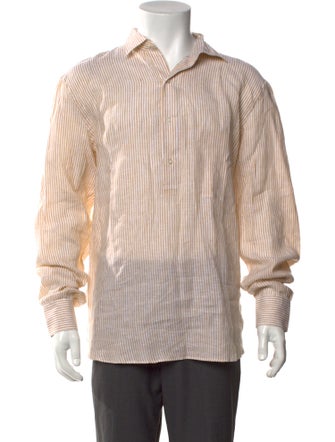 P. Johnson Linen Striped Shirt