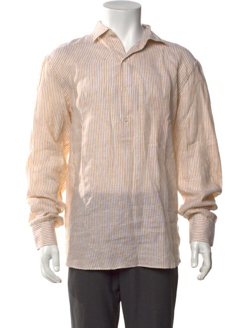 P. Johnson Linen Striped Shirt