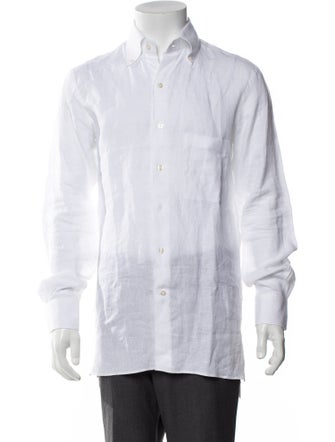 P. Johnson Linen Long Sleeve Dress Shirt