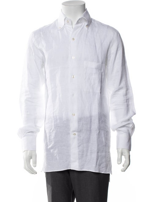 P. Johnson Linen Long Sleeve Dress Shirt