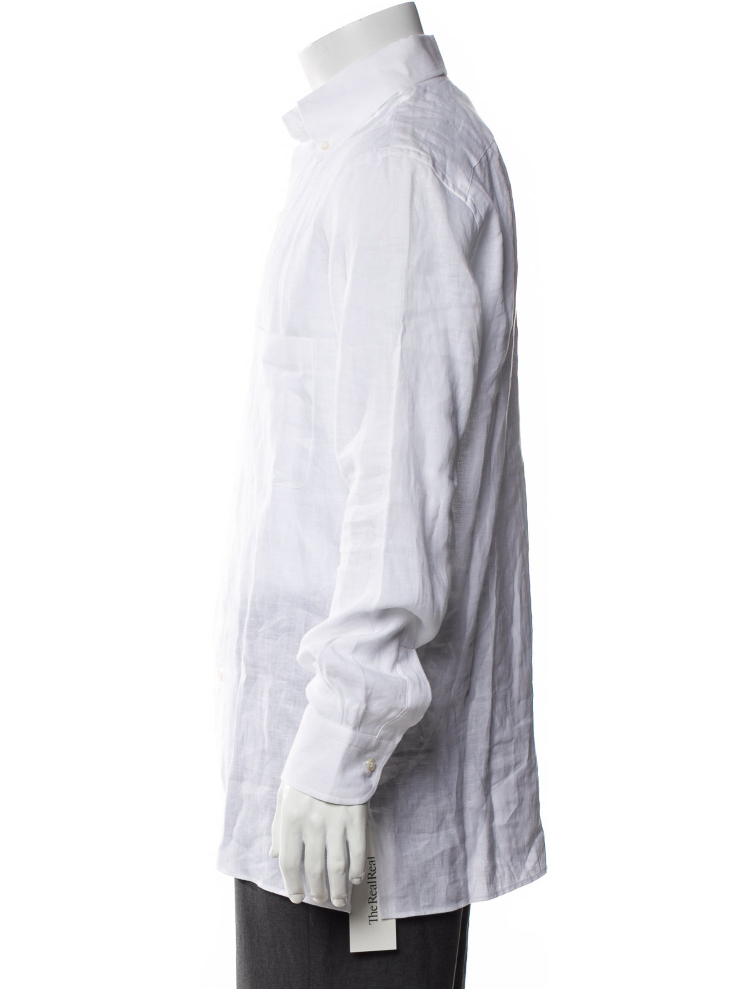 P. Johnson Linen Long Sleeve Dress Shirt