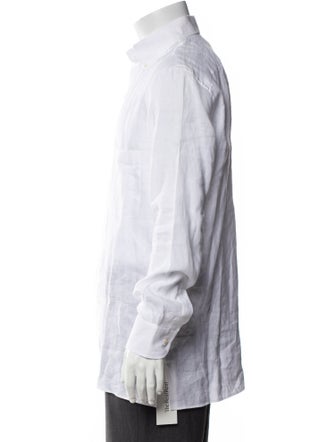 P. Johnson Linen Long Sleeve Dress Shirt