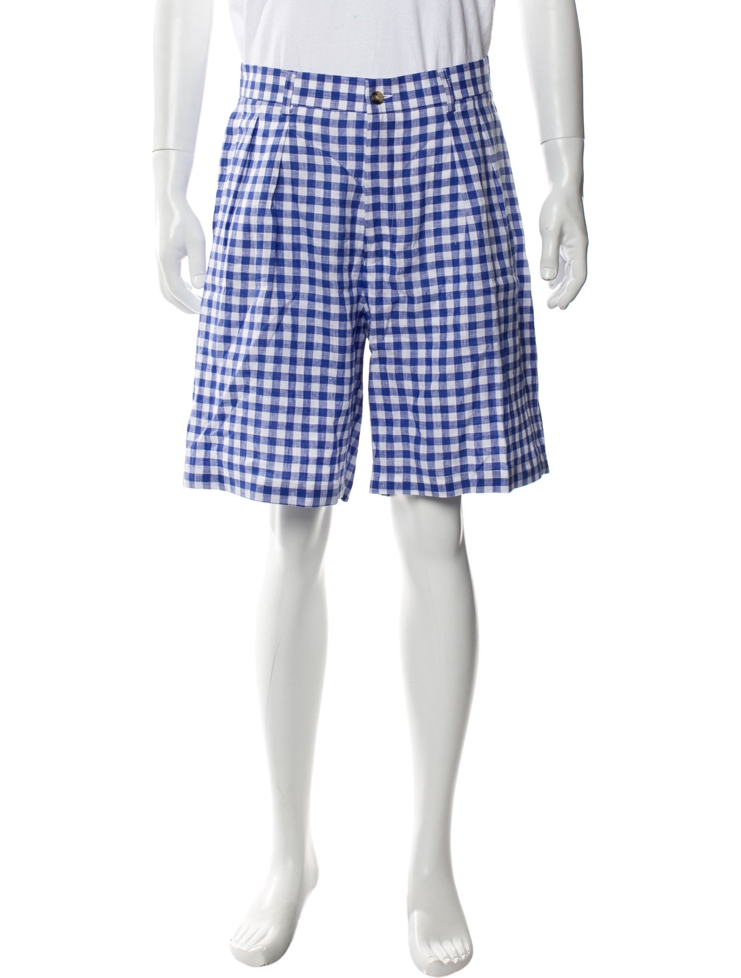 P. Johnson Linen Flat Front Shorts
