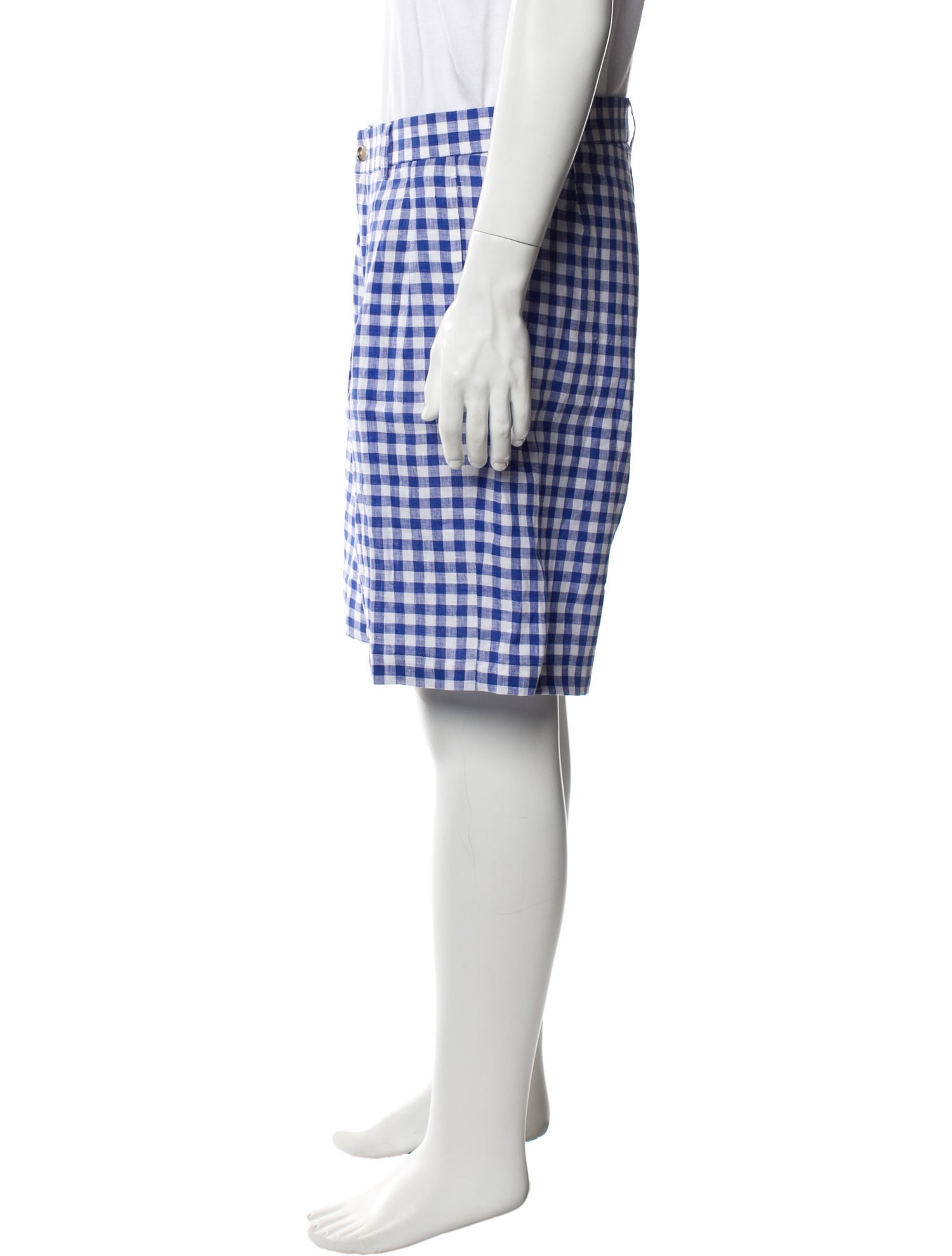 P. Johnson Linen Flat Front Shorts