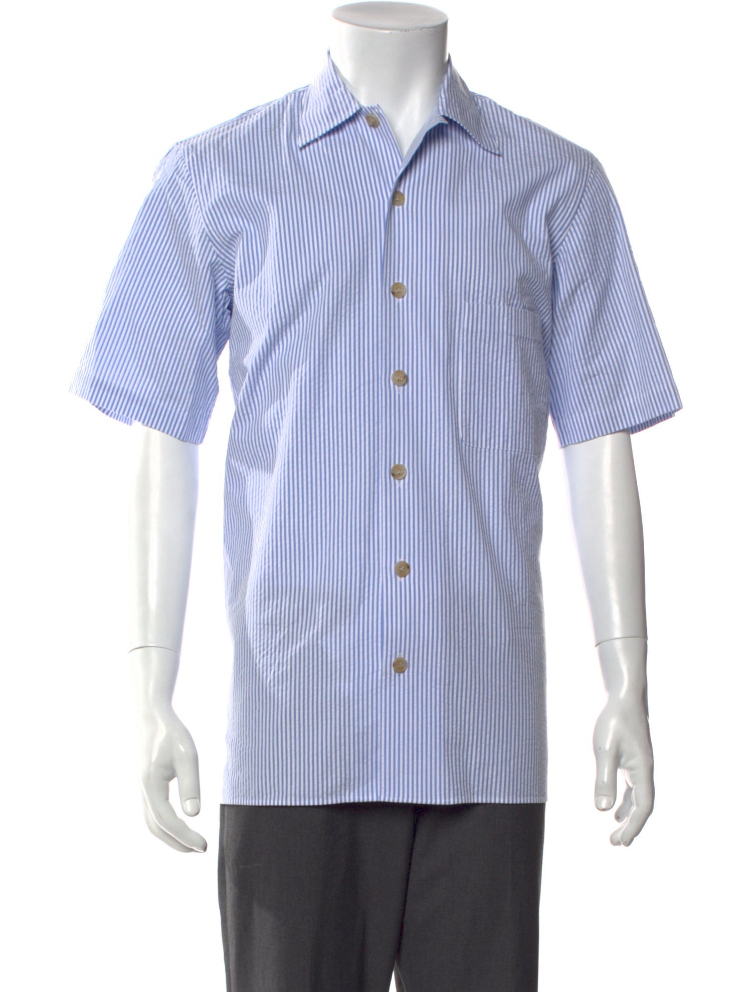 P. Johnson Striped Short Sleeve Shirt w/ Tags