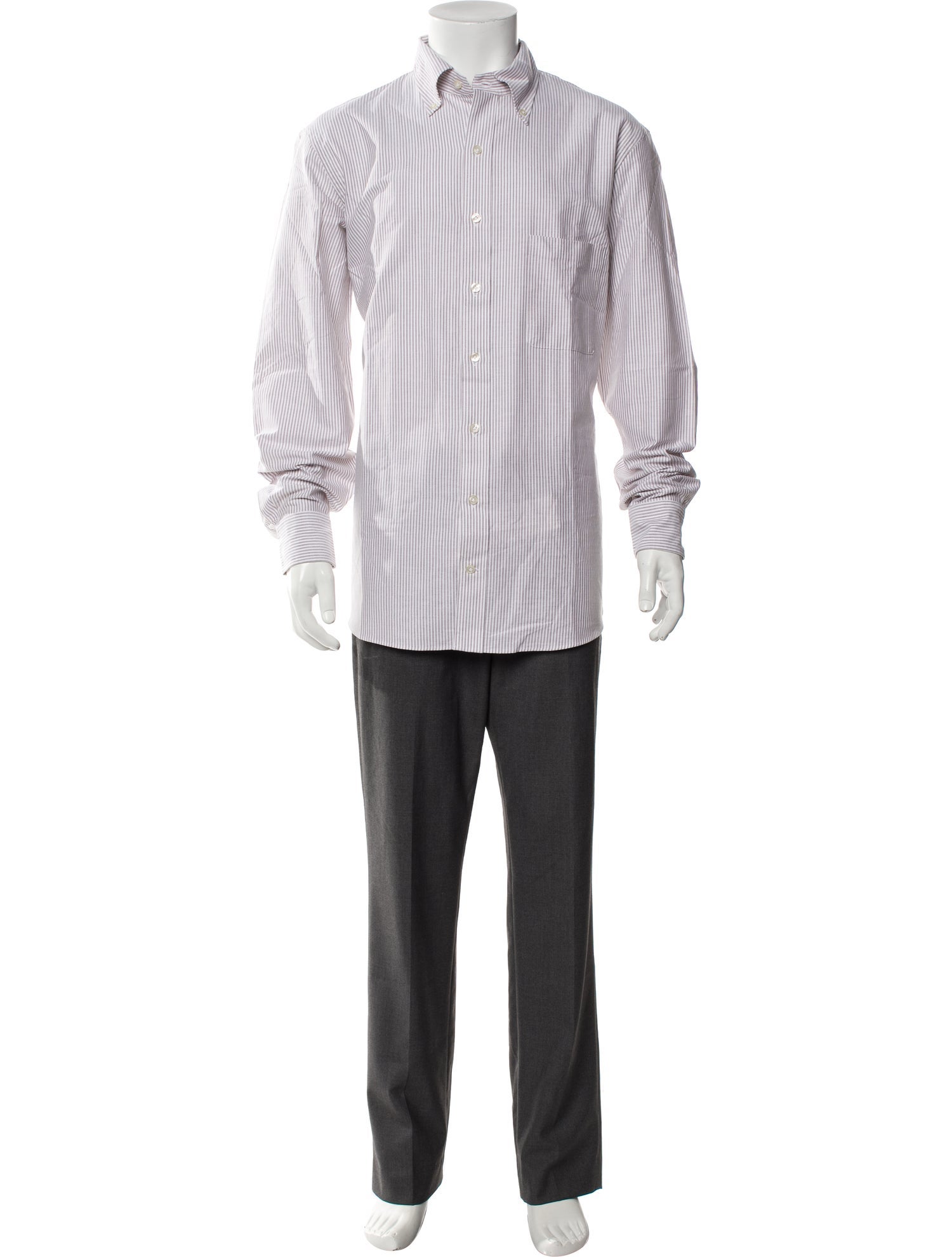 P. Johnson Striped Long Sleeve Dress Shirt w/ Tags