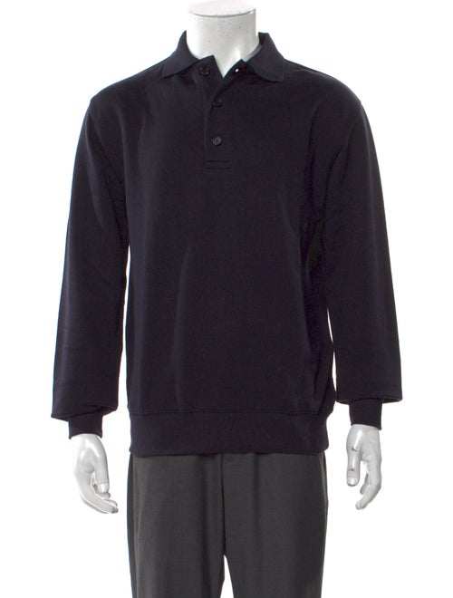 P. Johnson Collar Long Sleeve Polo Shirt