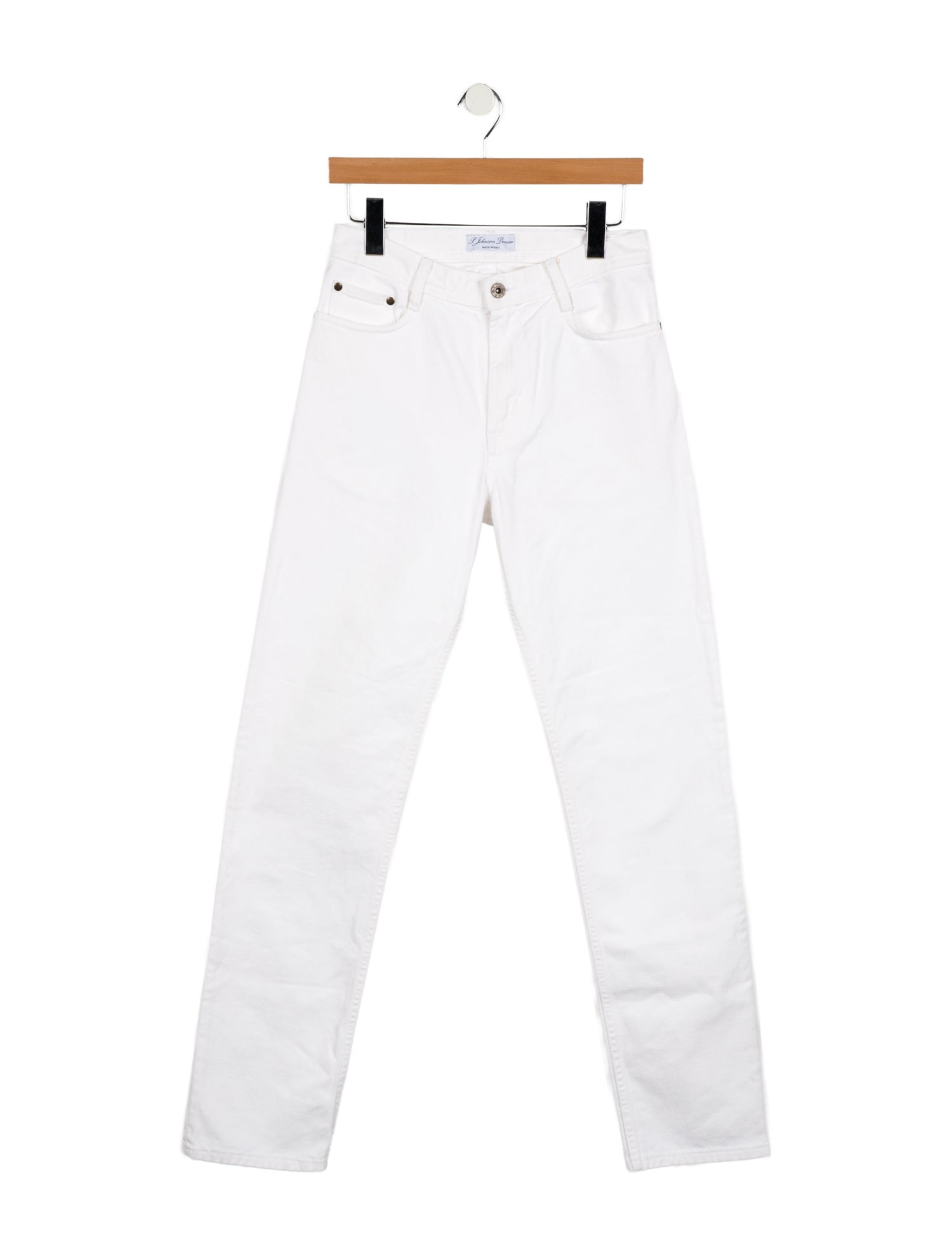 P. Johnson Mid-Rise Straight Leg Jeans w/ Tags