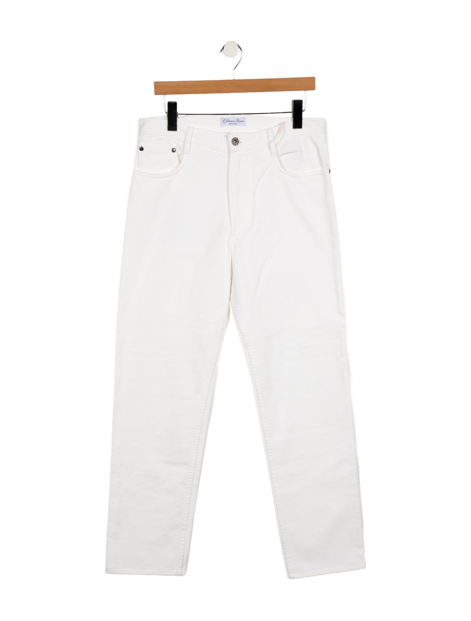 P. Johnson High-Rise Straight Leg Jeans