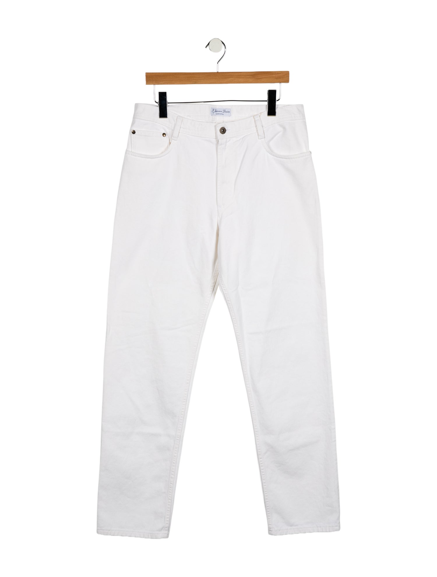 P. Johnson High-Rise Straight Leg Jeans
