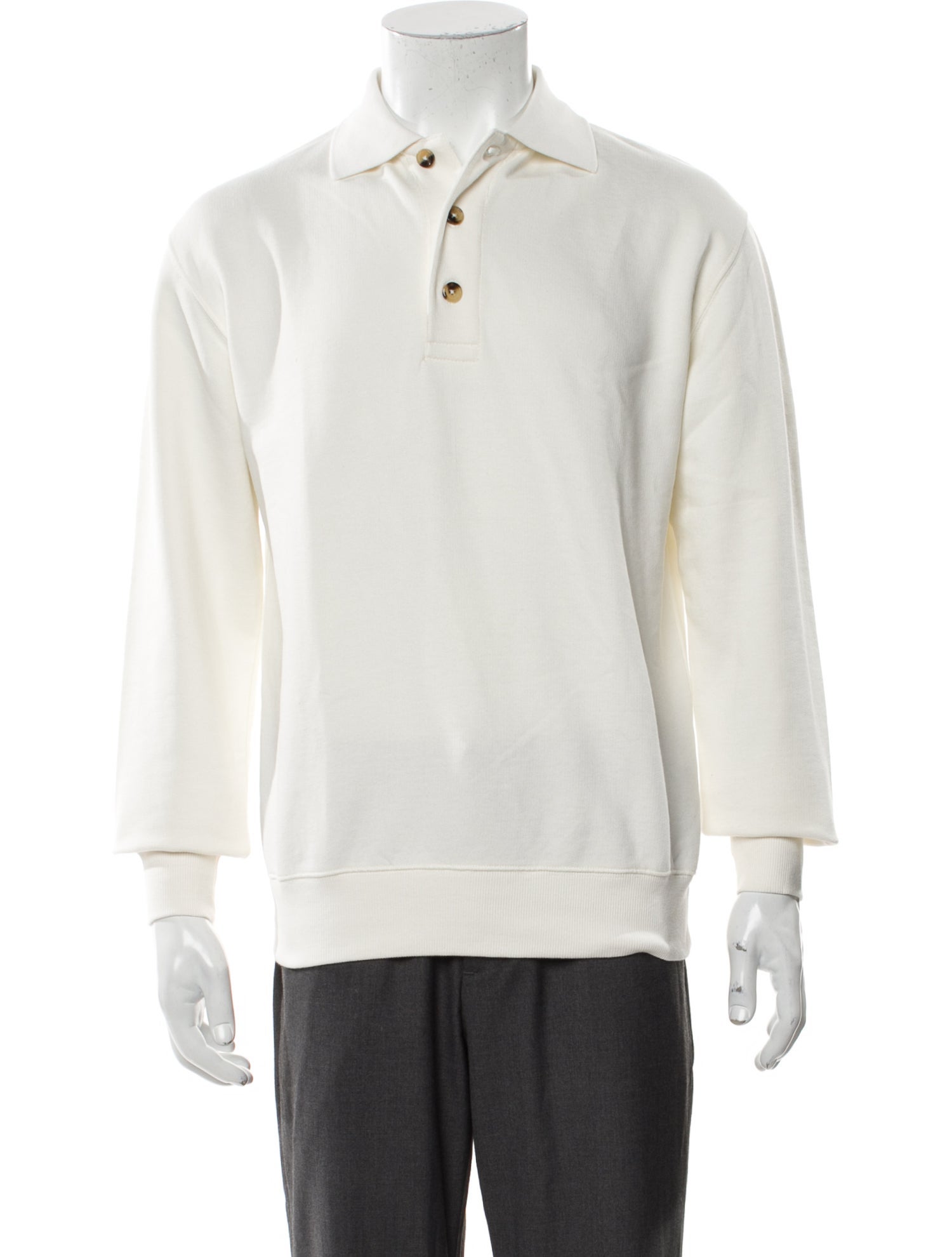 P. Johnson Collar Long Sleeve Polo Shirt w/ Tags