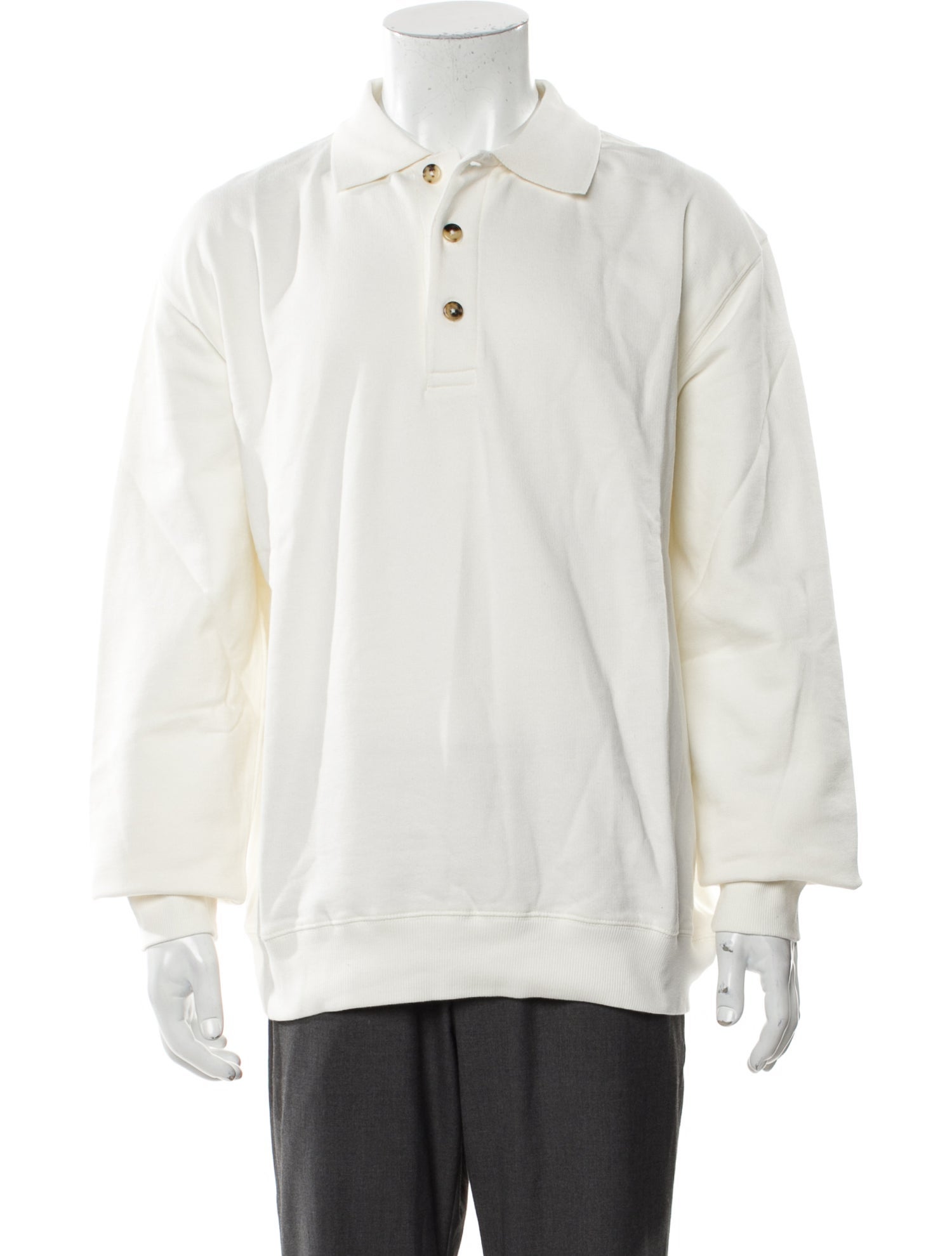 P. Johnson Collar Long Sleeve Polo Shirt w/ Tags