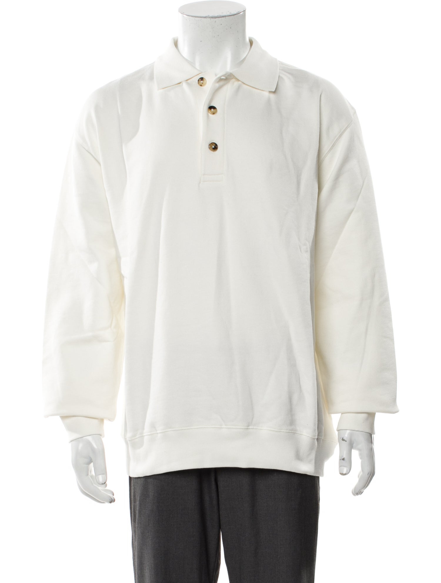 P. Johnson Collar Long Sleeve Polo Shirt w/ Tags